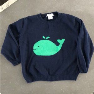 Toddler whale sweater